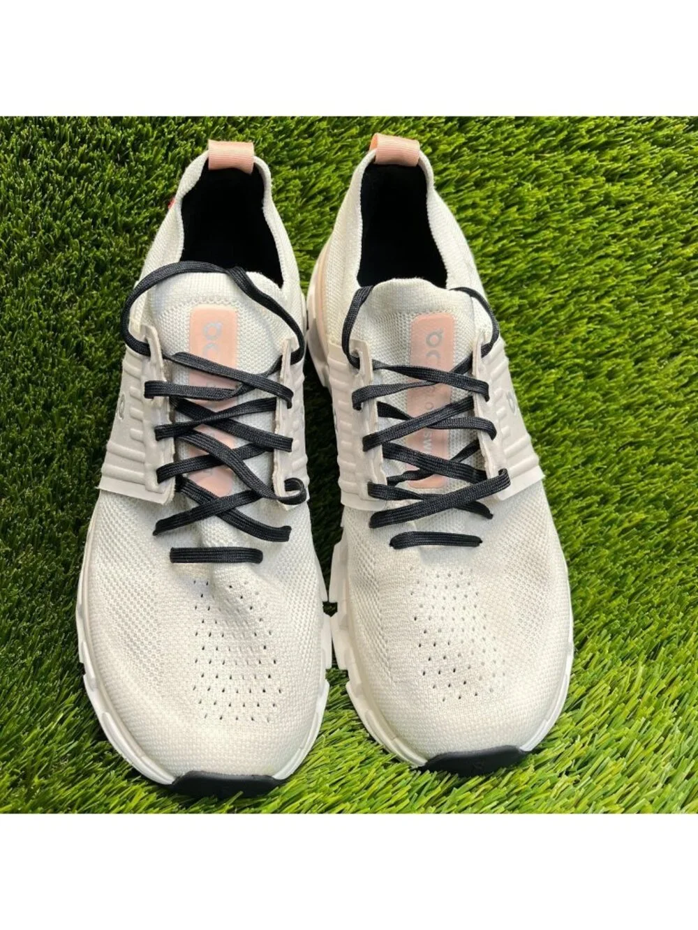 On Cloudswift 3 Womens Size 9.5 Ivory Brown Athletic Running Shoes Sneakers
